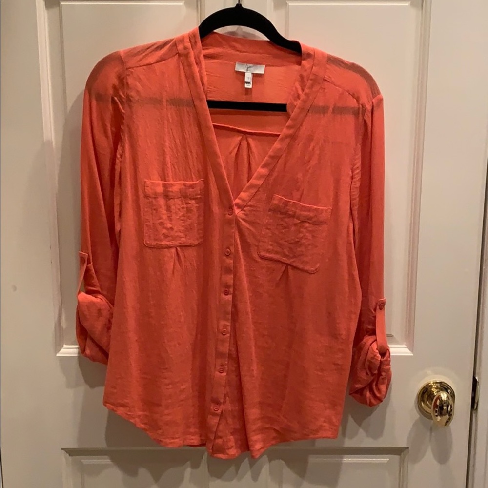 Joie v-neck button down